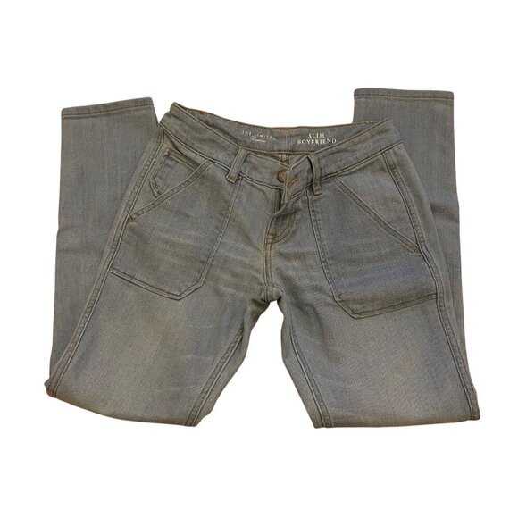 The Limited Slim Boyfriend Denim Jeans- Light Blue Cotton Blend Size 2 - Picture 1 of 7